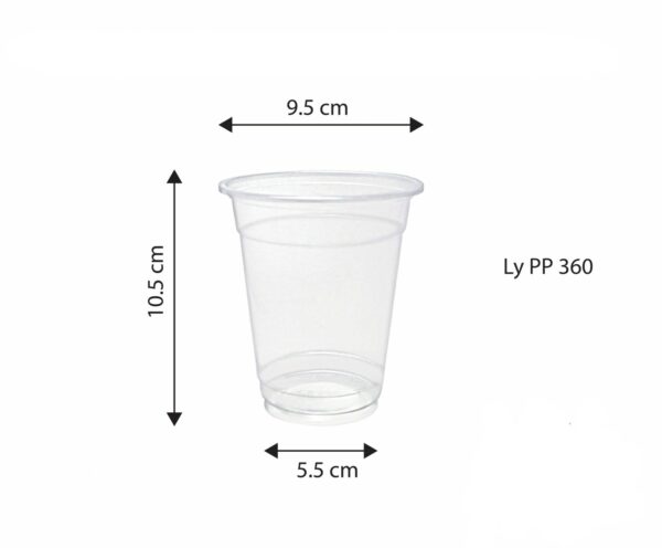 Ly nhựa PP 360ml 95mm