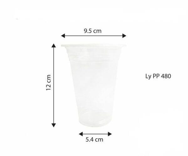 Ly nhựa PP 480ml 95mm