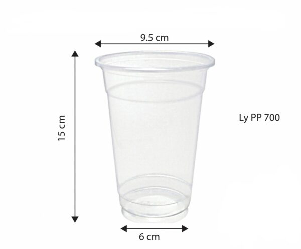 Ly nhựa PP 700ml 95mm