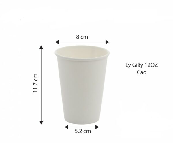 Ly giấy 12OZ cao 360ml 80mm