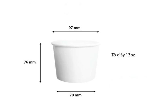 tô giấy 13OZ 97mm