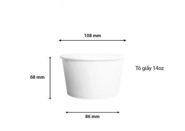 tô giấy 14OZ 108mm