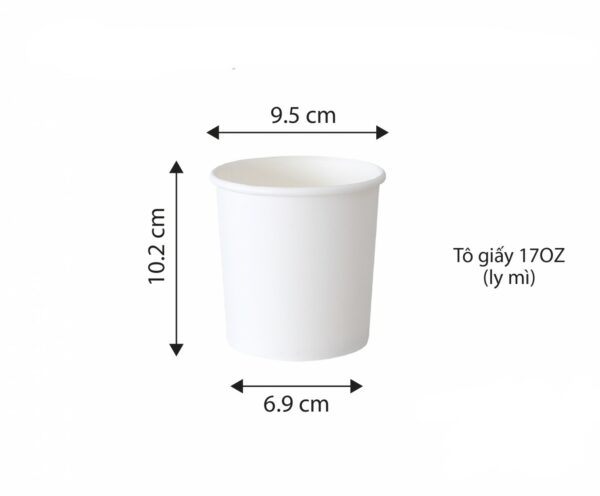 tô giấy 17OZ (ly mì) 95m