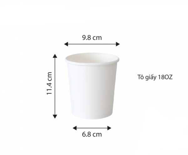 Tô giấy 18OZ (ly mì) 98mm