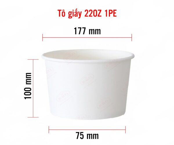 tô giấy 22OZ 117mm